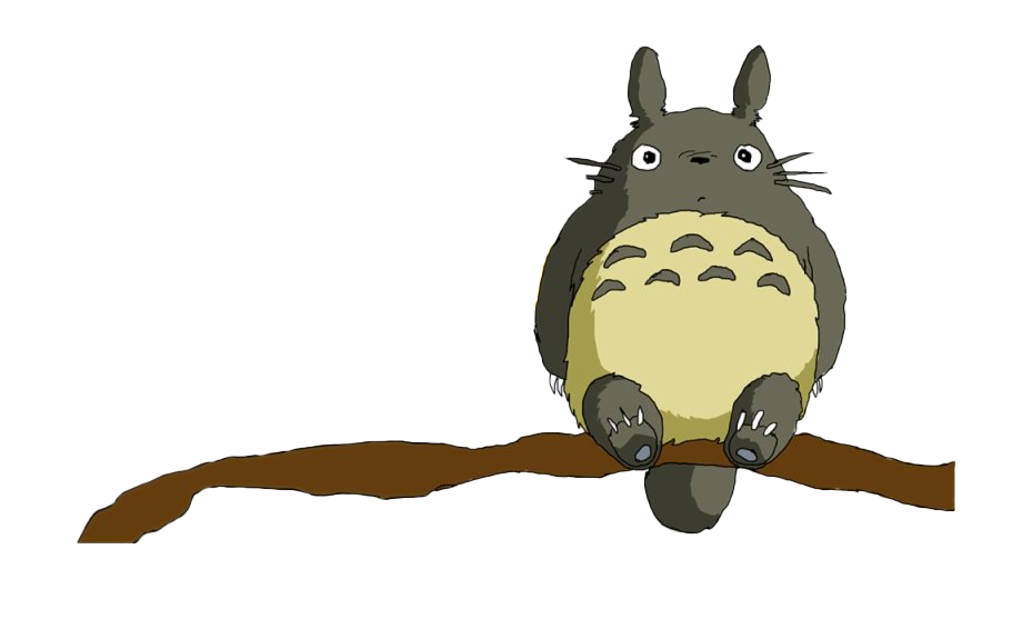 My Neighbor Totoro Png File (gray, maroon, silver, black, white)