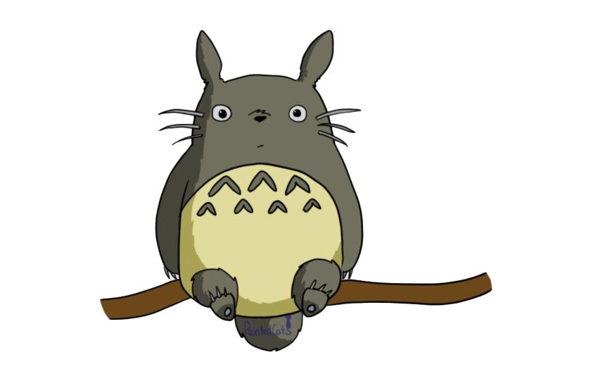 My Neighbor Totoro Png Image (gray, maroon, silver, indigo, white)