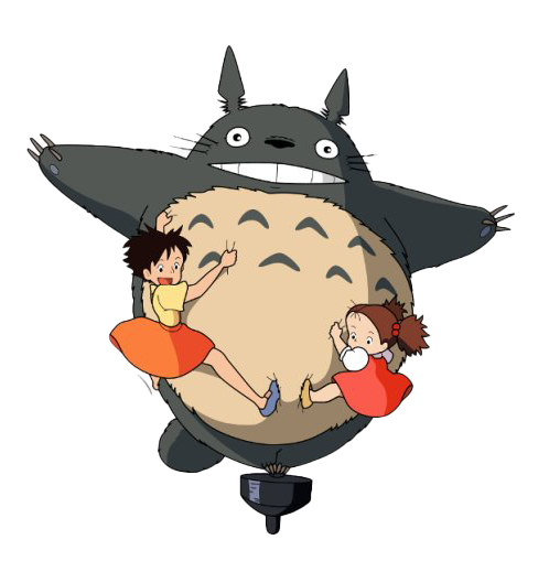 My Neighbor Totoro Png Pic (gray, pink, indigo, salmon, white)