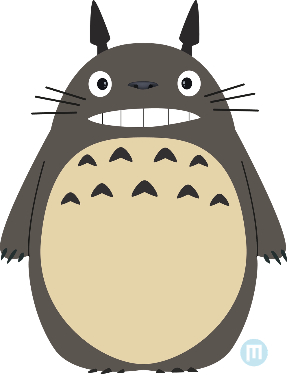 My Neighbor Totoro Transparent Png (white, gray, pink, black)