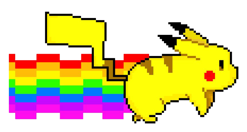 Nyan Cat Pikachu Png Photos (red, purplish red, yellow, blue, white)