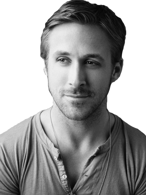 Ryan Gosling Png Isolated File (gray, indigo, white)