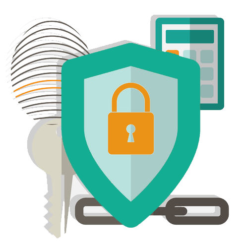 Cyber Security Png Transparent Picture (teal, orange, white, mint, silver)