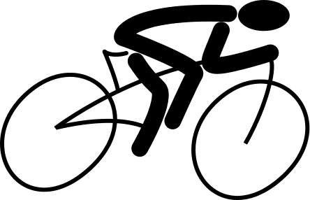 Cycling Transparent Png (black, white)