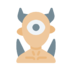 Cyclops Halloween Holidays Horror Stories Icon Free Png Icon Download (salmon, black, gray, lavender, pink)