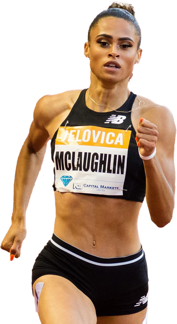 Sydney Mclaughlin Olympic Player Download Png Image (black)