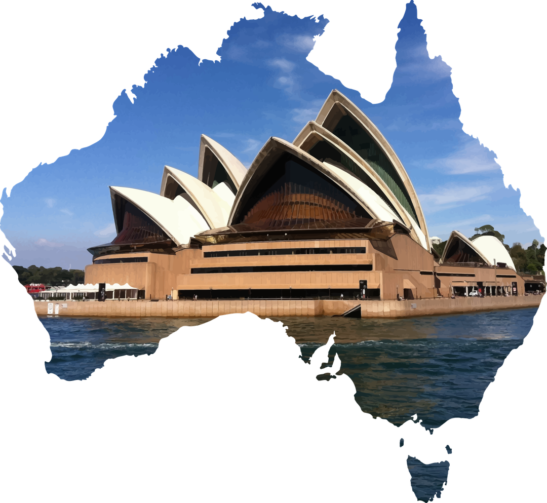 Sydney Opera House Png Pic (black, gray, white, teal, silver)