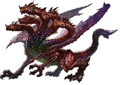 Hydra Dragon Png Pic (maroon, black)