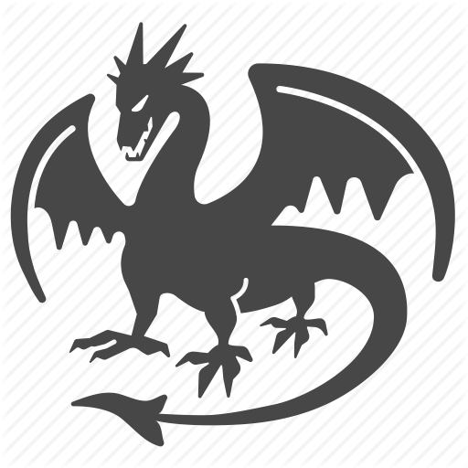 Hydra Dragon Png (black, indigo)