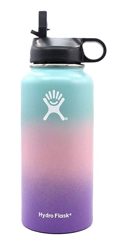 Hydro Flask Download Png Image (white, lavender, silver)