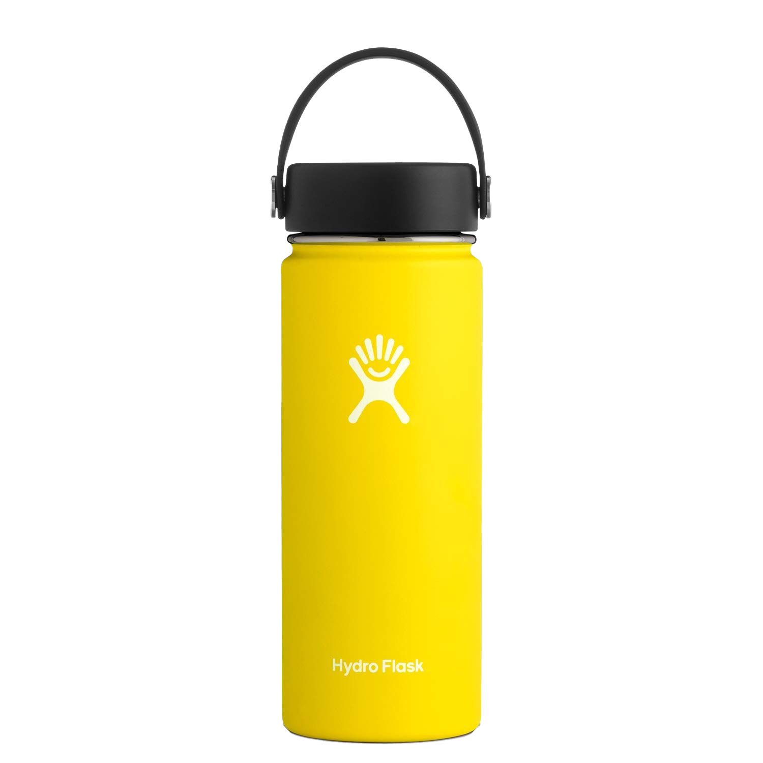 Hydro Flask Transparent Background (white, yellow, gold)