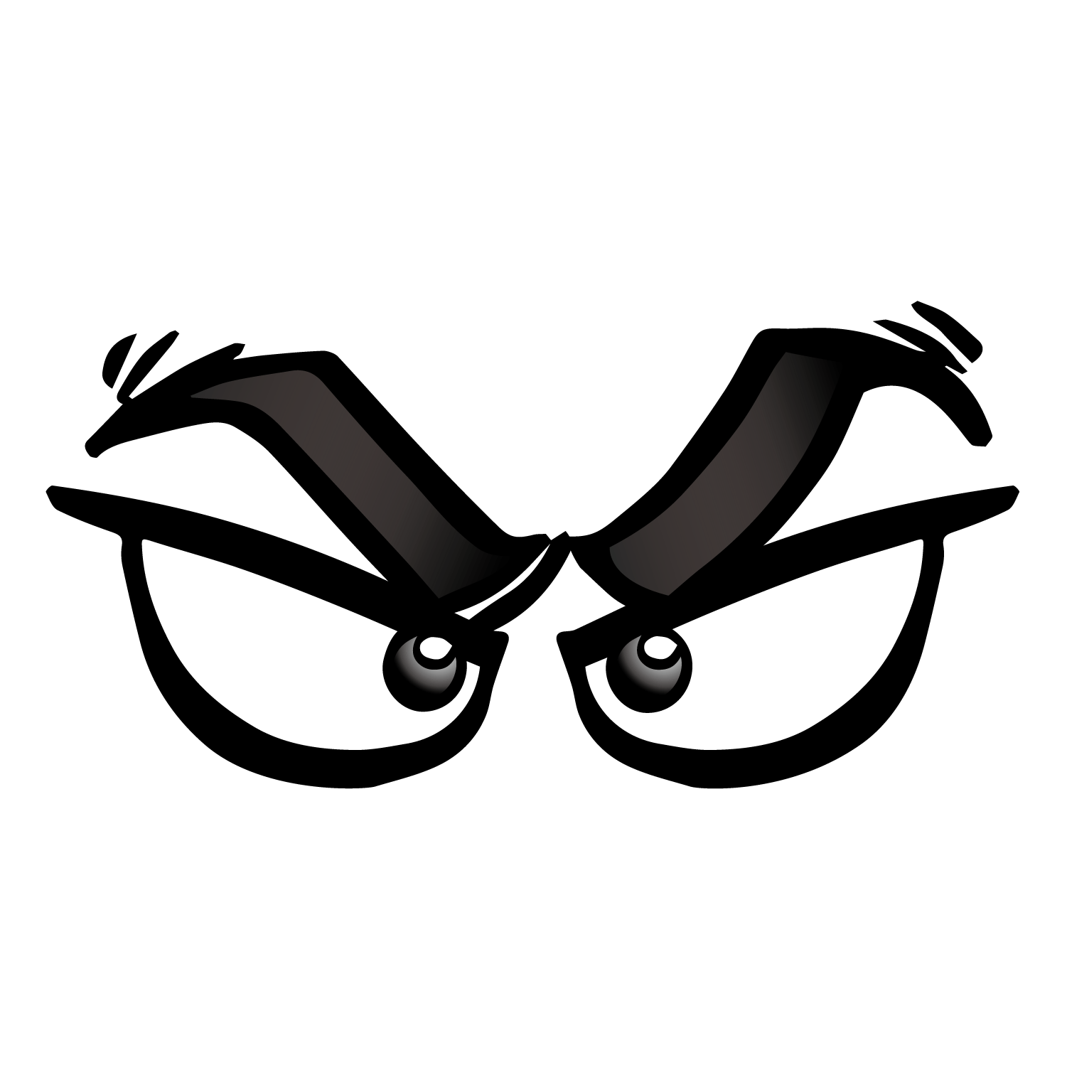 Eye Cartoon Png File (indigo, black, white)