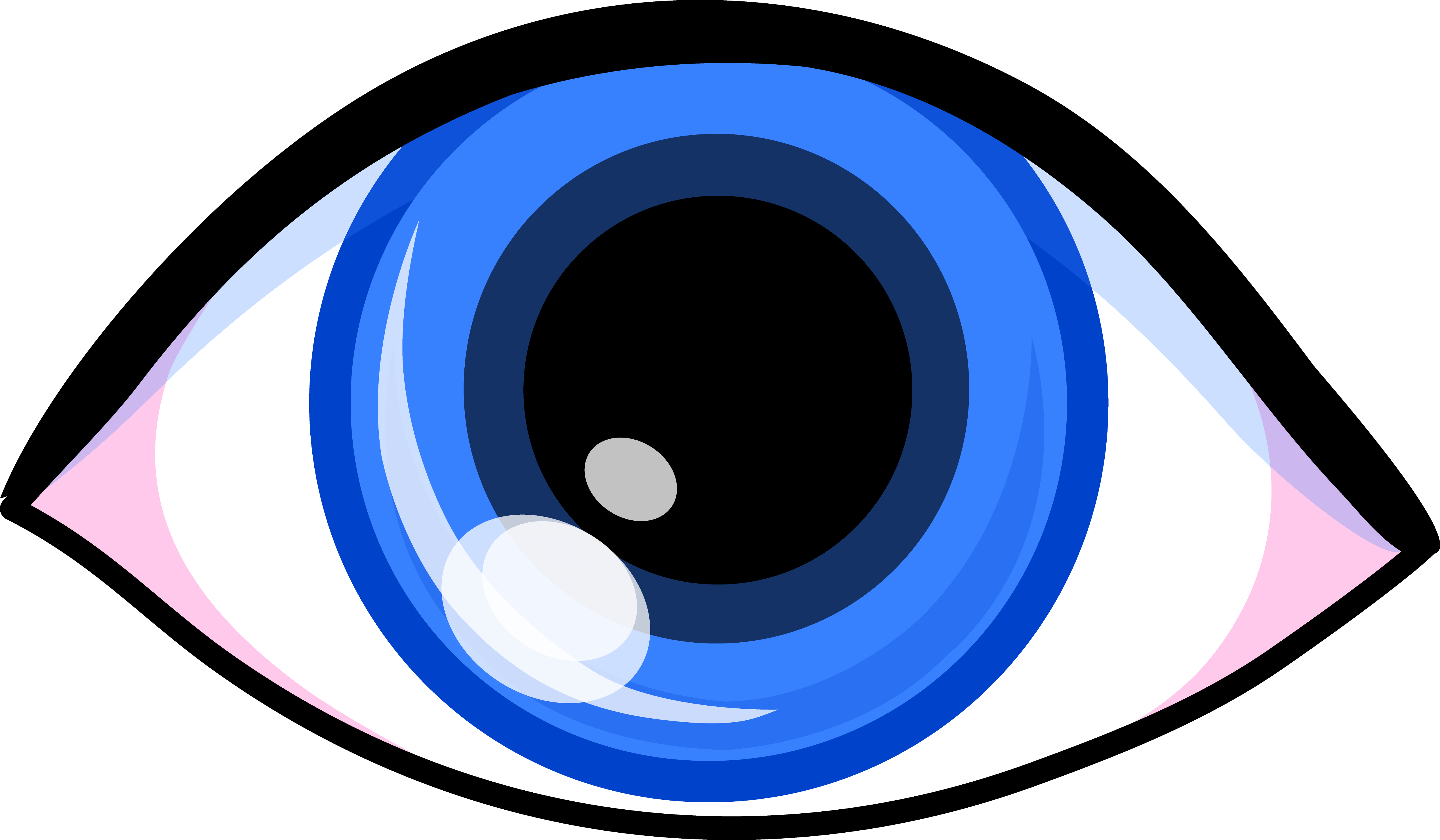 Eye Cartoon Png Free Download (greenish blue, navy, white, black, pink)