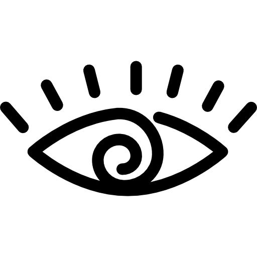 Eye Cartoon Png Image (black, white)