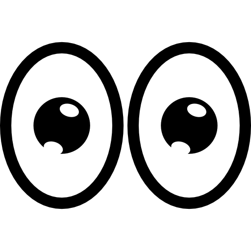 Eye Cartoon Png Photo (black, gray, lavender, white)