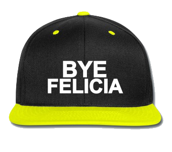 Bye Felicia Png Transparent Image (white, black)