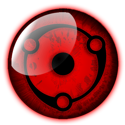 Eye Lens Sharingan Png Clipart (black, red, white)