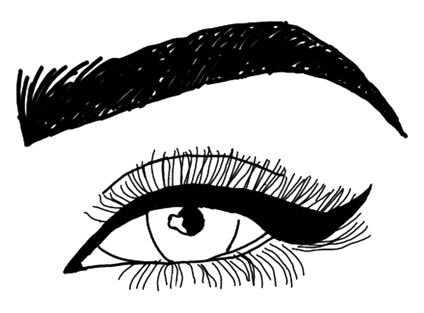 Eyeliner Png Pic (black, silver, white)