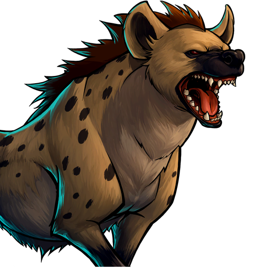 Hyena Png Picture (maroon, black)