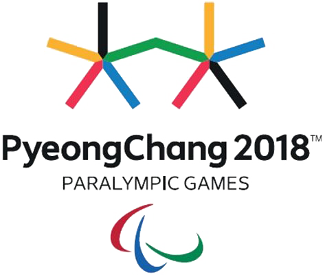 Pyeongchang 2018 Olympics Logo Transparent Image (white)