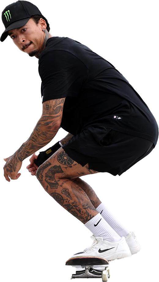 Nyjah Huston Olympic Player Download Png Image (black)