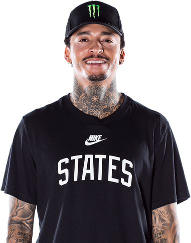 Nyjah Huston Olympic Player Png Hd (black)