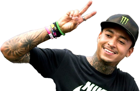 Nyjah Huston Olympic Player Transparent Png (white, black)