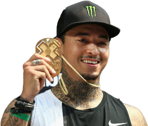 Nyjah Huston Png Background Image (white, indigo, lavender, black)