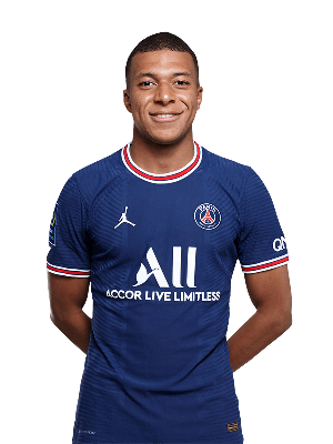 Kylian Mbappe Background Png (navy, white)