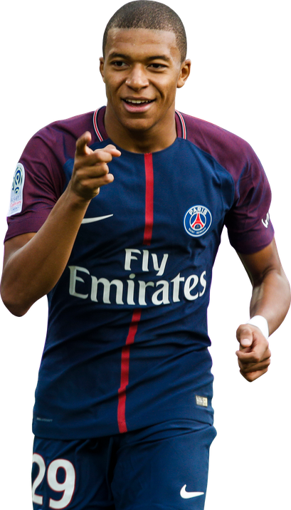 Kylian Mbappe Png Clipart (black)