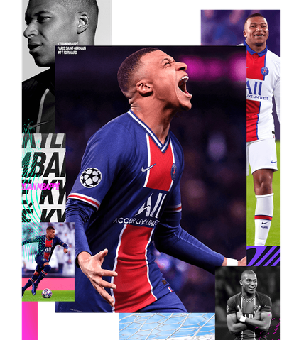 Kylian Mbappe Png File (black)