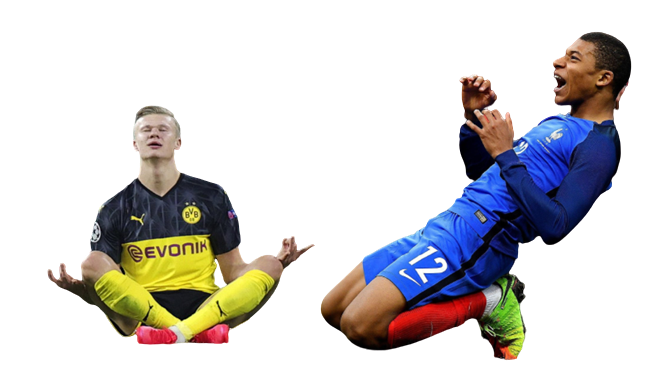 Kylian Mbappe Png File (black)