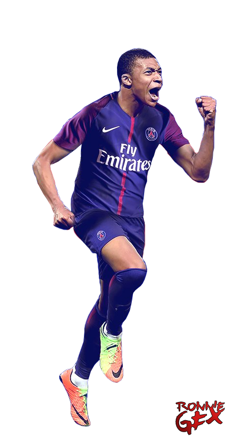 Kylian Mbappe Png Free Image (navy, white)