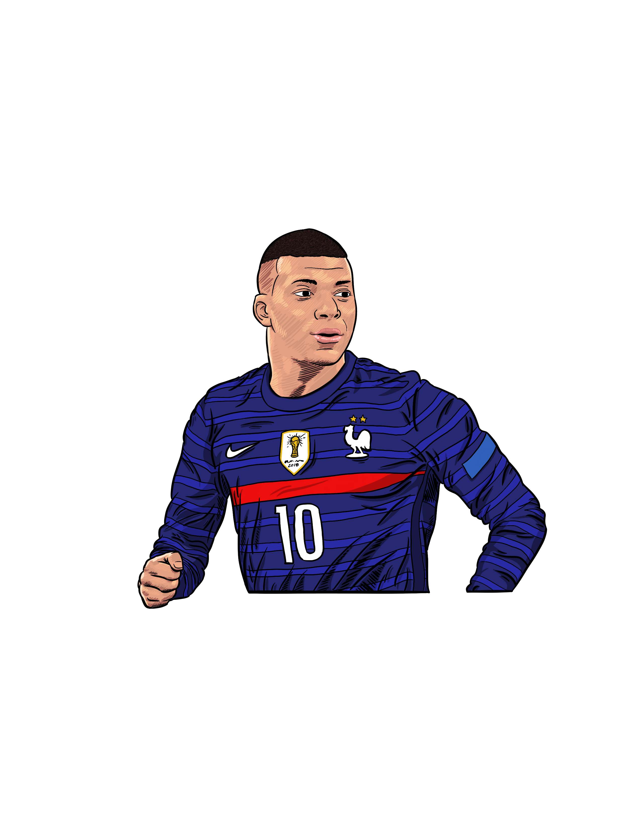 Kylian Mbappe Png Image Hd (black, navy)