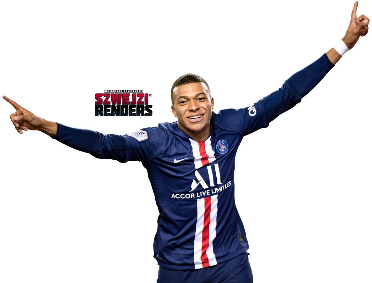 Kylian Mbappe Png Picture (black, white)