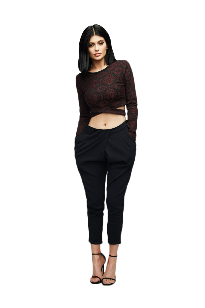 Kylie Jenne Download Png Image (white, lavender, black)