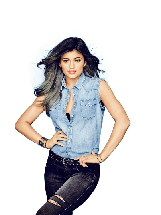 Kylie Jenne Png Photo (gray, pink)