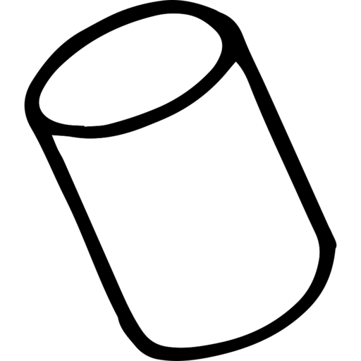 Cylinder1 Free Png Icon (white, black, gray)