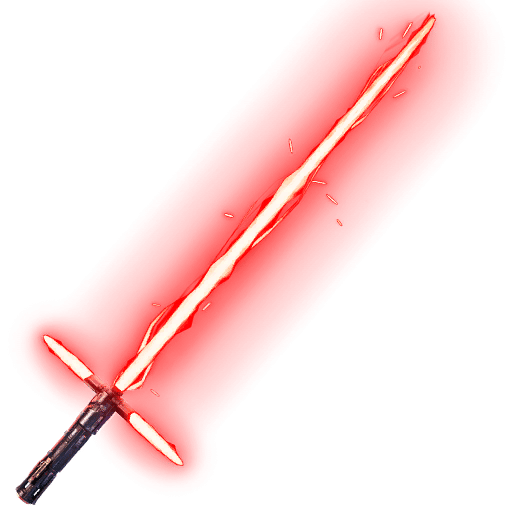 Kylo Ren Lightsaber Background Png (gray, red)