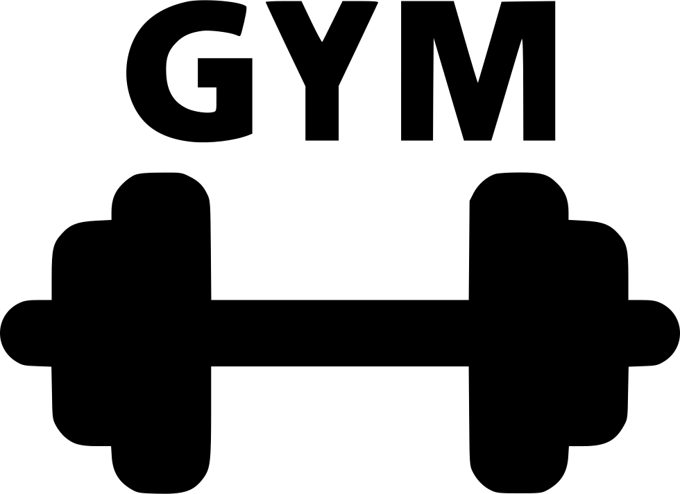 Gym Silhoutte Png Image (white, gray, lavender, black, silver)