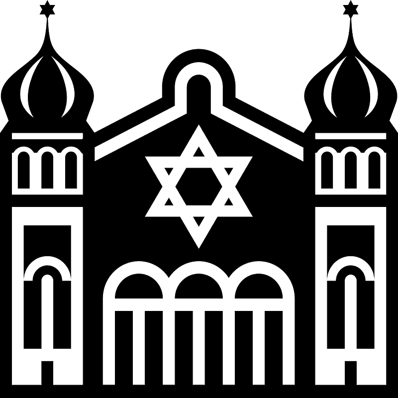 Synagogue Ancient Png File (black, gray)