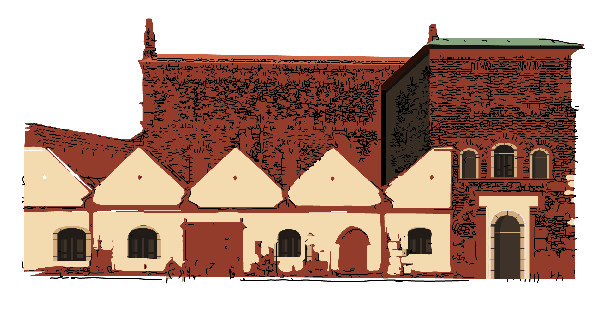 Synagogue Old Png File (maroon, pink, white)