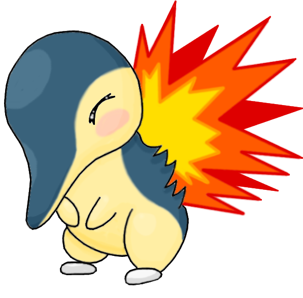 Cyndaquil Pokemon Png Transparent Image (teal, chocolate, beige, black, gold)