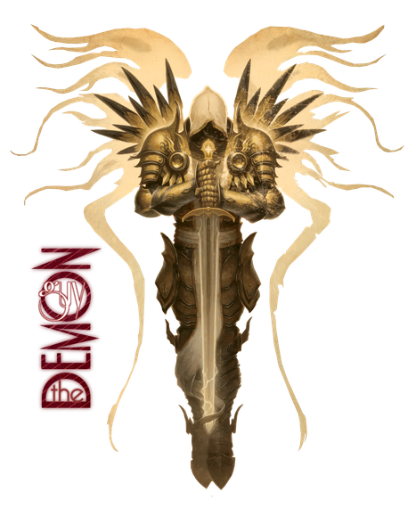 Tyrael Png Pic (black, pink)