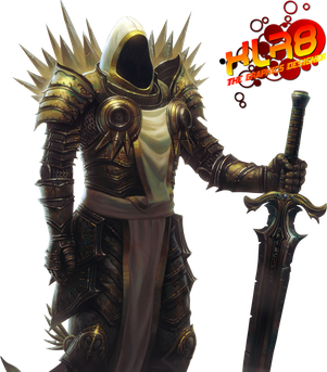 Tyrael Transparent Png (black)