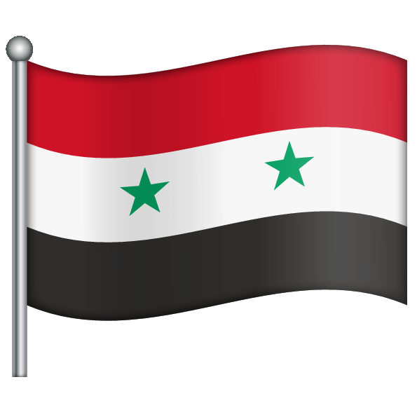 Syria Flag Png Isolated Hd (black, white, red)