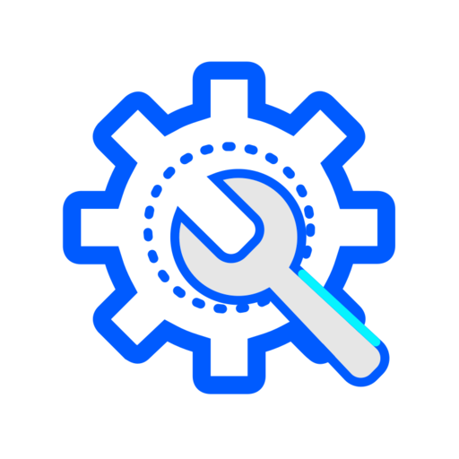 System Settings Free Png Icon (blue, white, lavender, black)