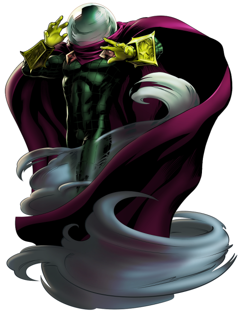 Mysterio Marvel Png Isolated File (white, black)