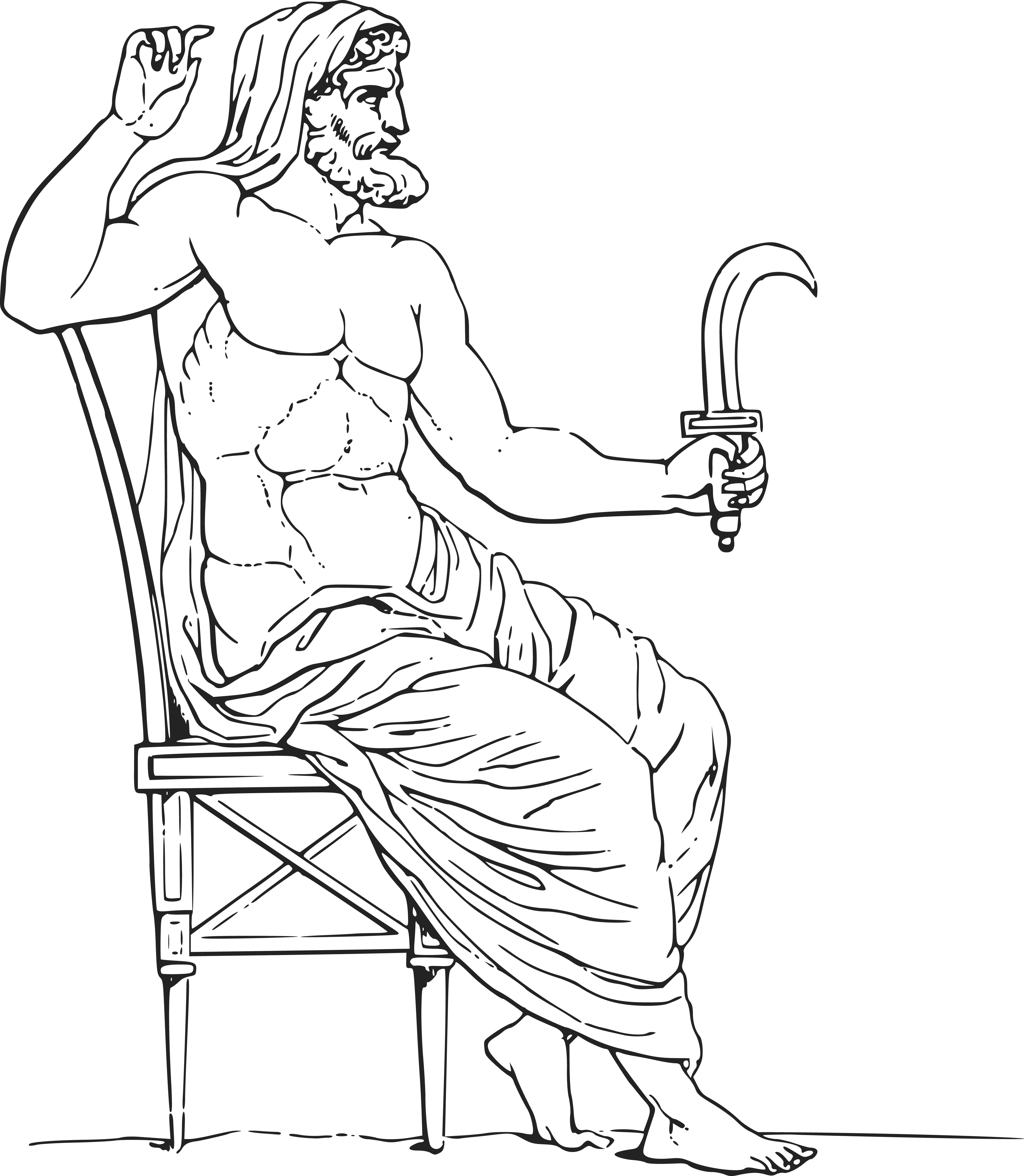 Mythology Png Image File (black, white)