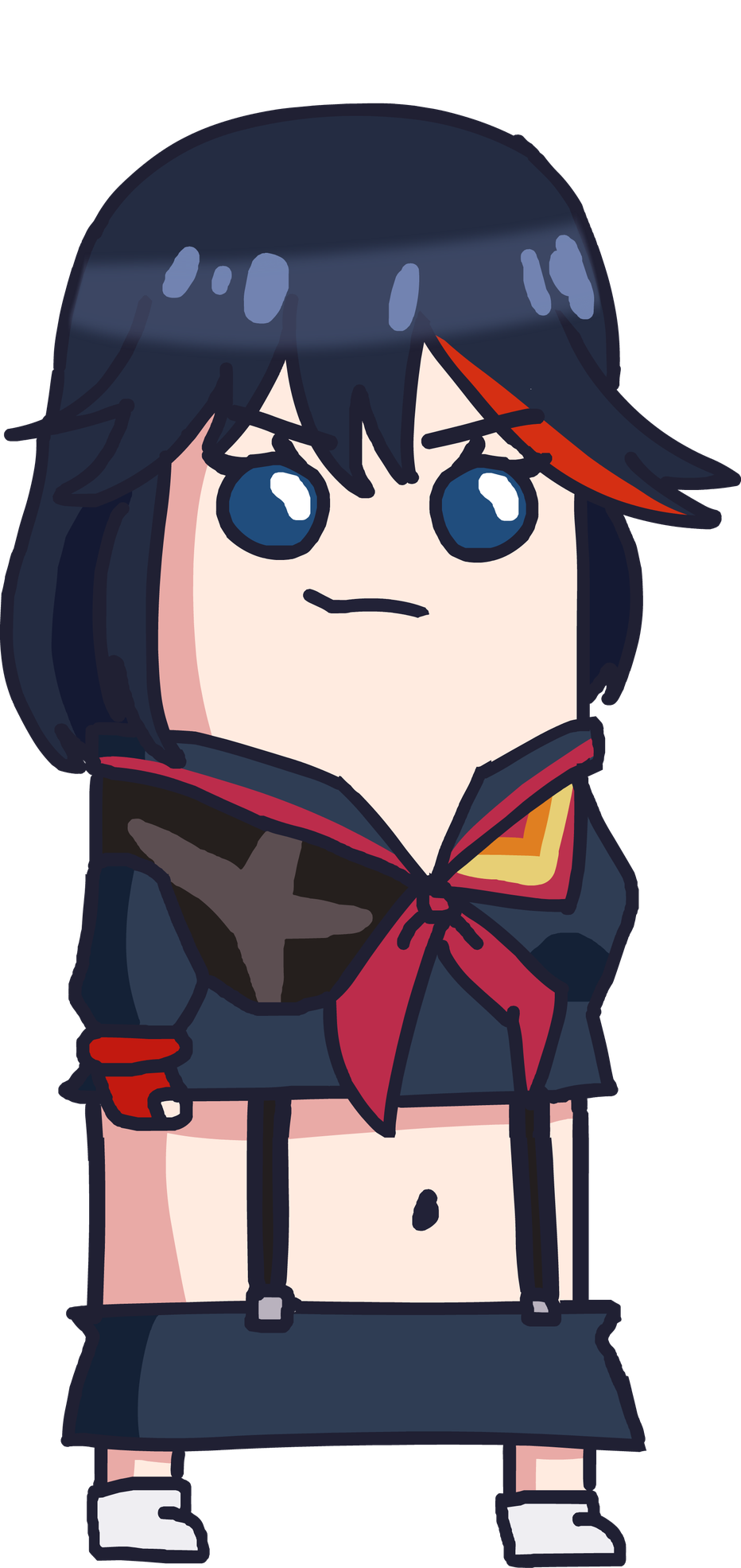 Ryuko Matoi Png Photos (black, navy, beige, indigo)